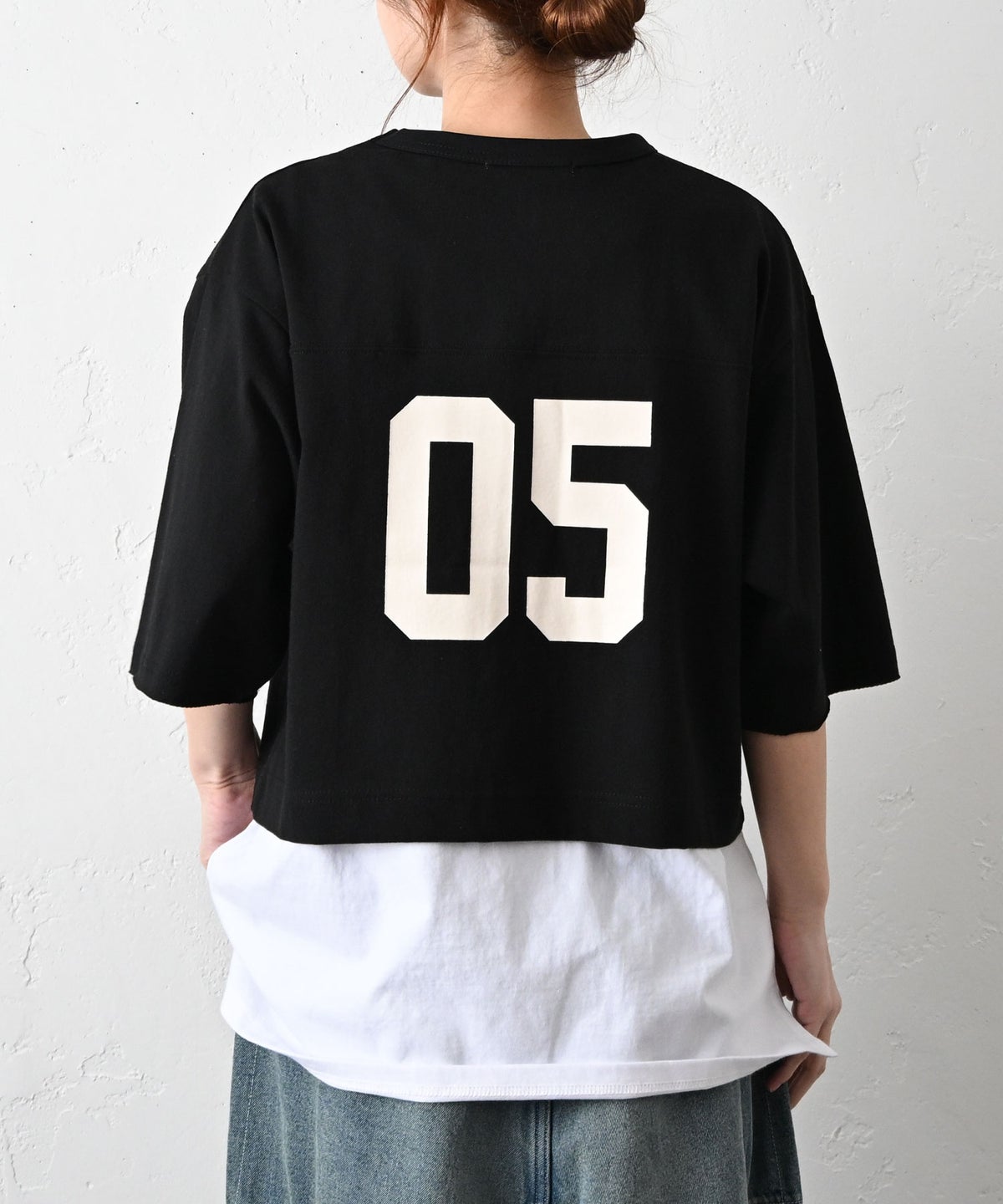 Gives a sense of fullment｜バックプリントホックTシャツ [[861140]][C]