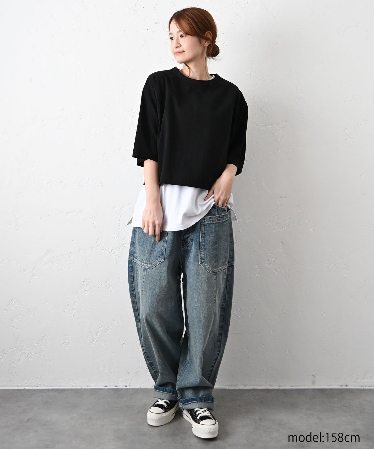 Gives a sense of fullment｜バックプリントホックTシャツ [[861140]][C]