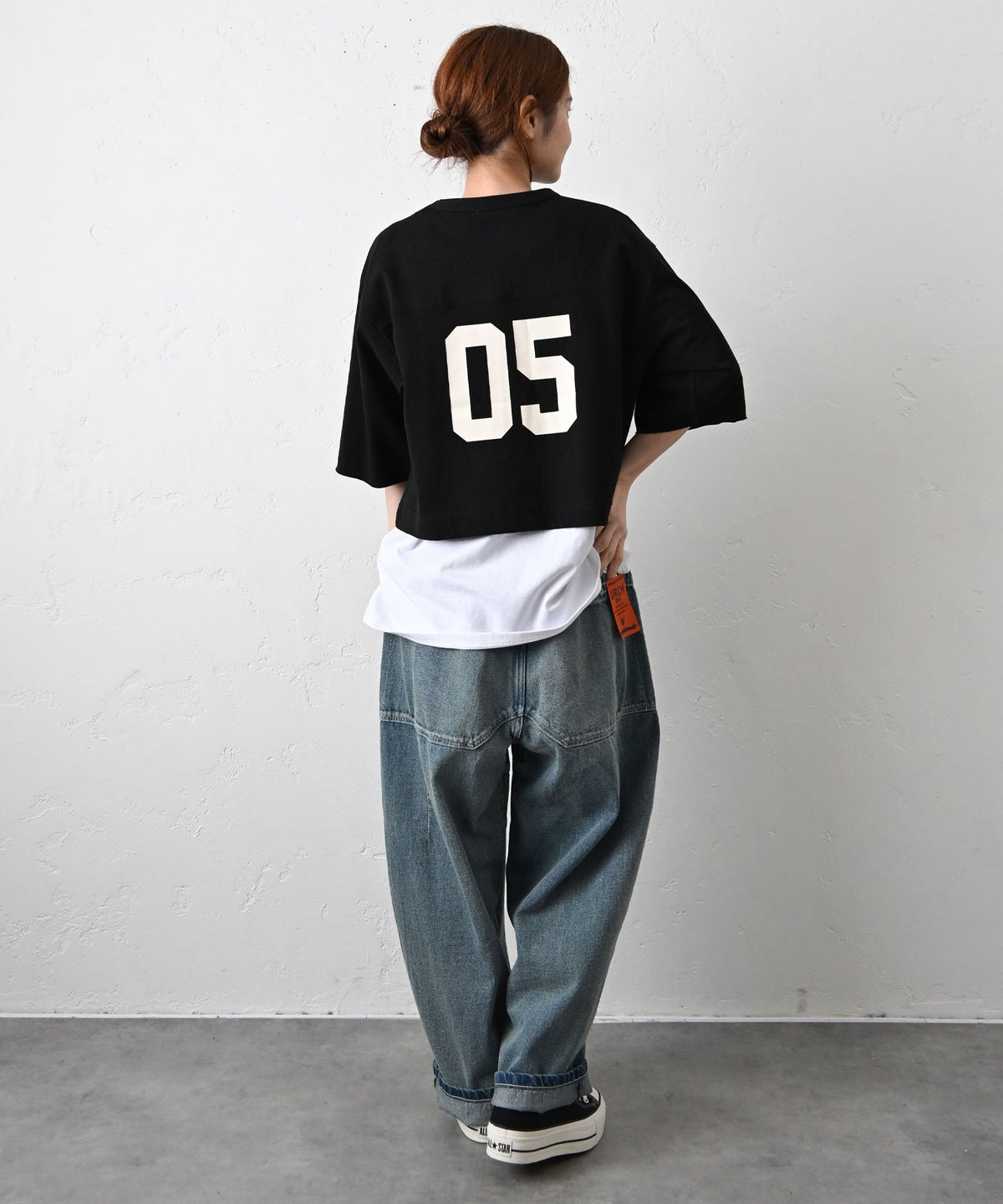 Gives a sense of fullment｜バックプリントホックTシャツ [[861140]][C]