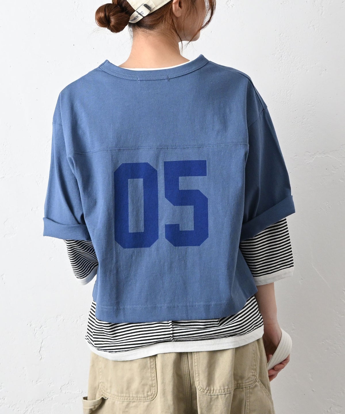 Gives a sense of fullment｜バックプリントホックTシャツ [[861140]][C]