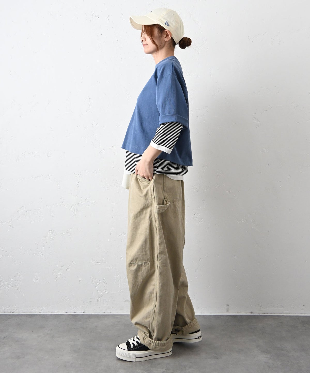 Gives a sense of fullment｜バックプリントホックTシャツ [[861140]][C]