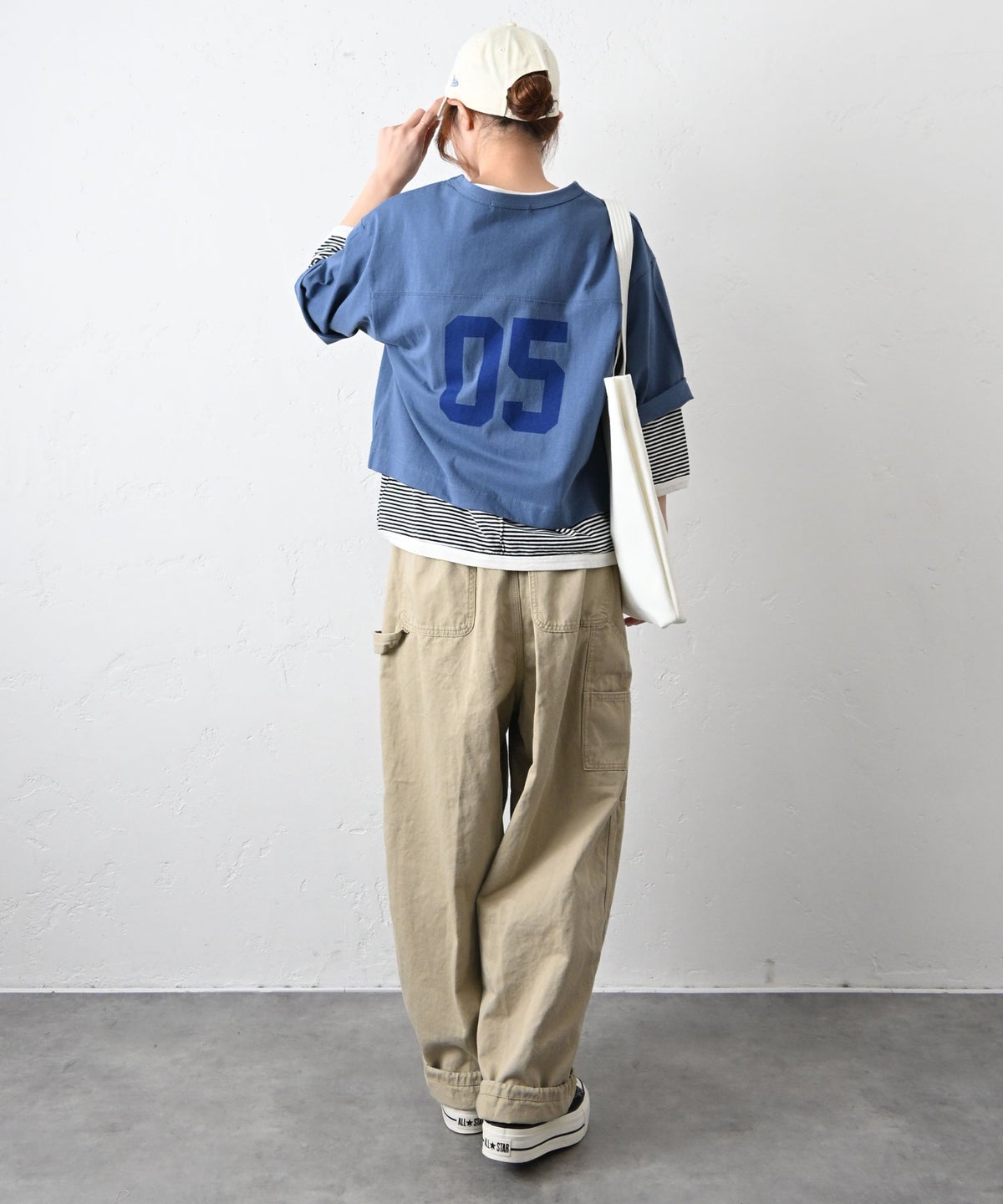 Gives a sense of fullment｜バックプリントホックTシャツ [[861140]][C]