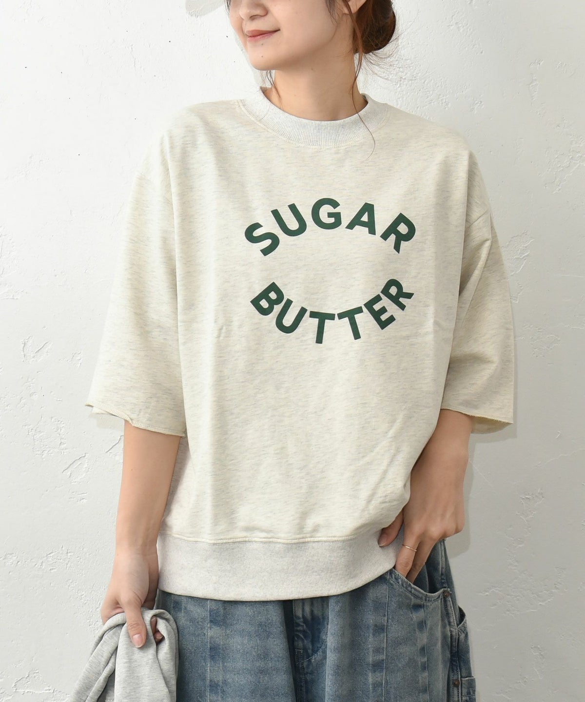 Gives a sense of fullment｜ミニ裏毛カットソー [[861309]][C]