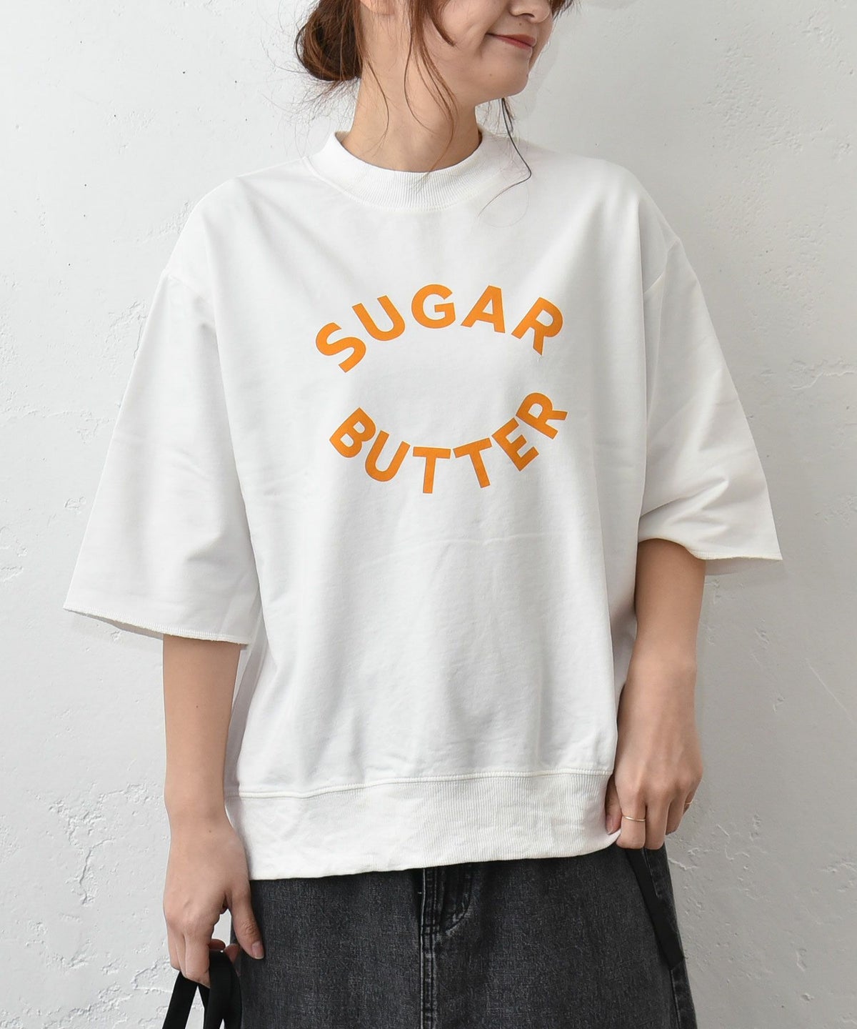 Gives a sense of fullment｜ミニ裏毛カットソー [[861309]][C]