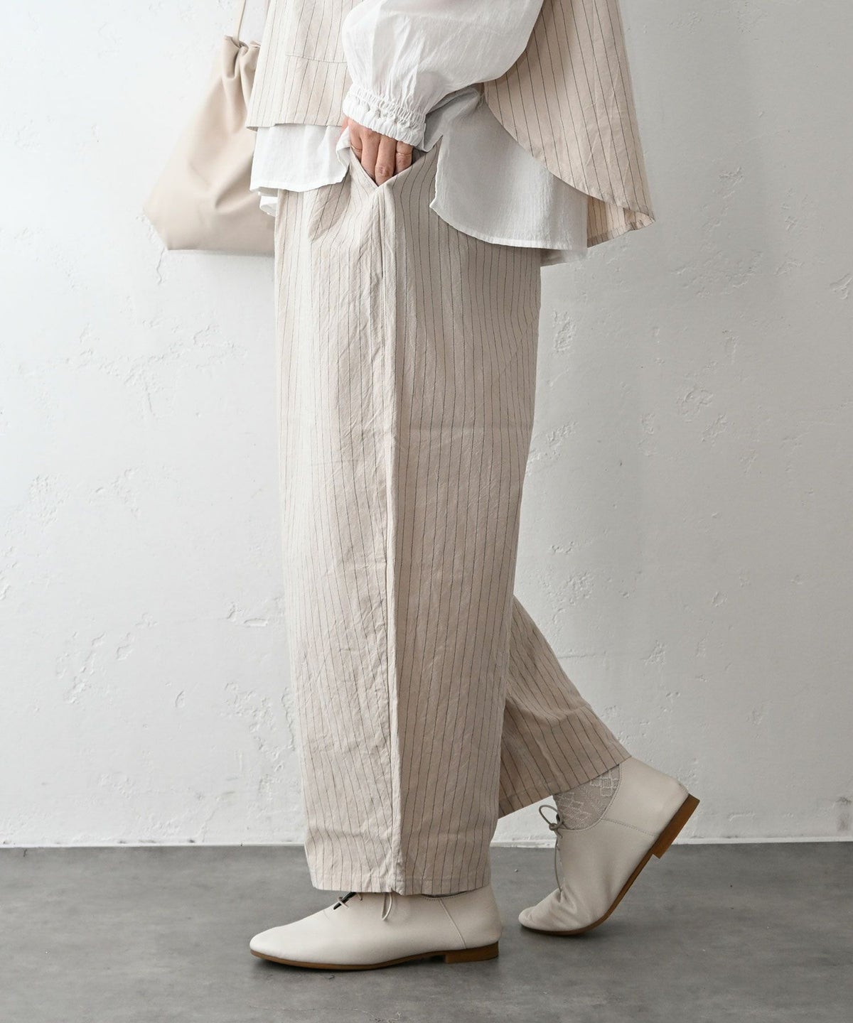 NARU｜ストライプエッグパンツ [[6708351]][C]