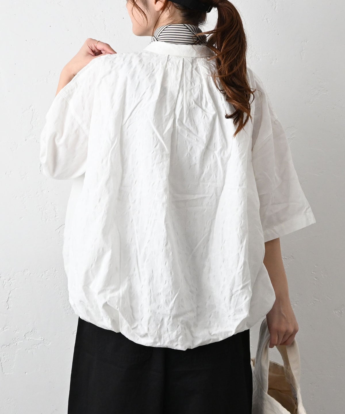HEAVENLY｜Dot Jacquard Balloon Blouse [[2612072]][C]