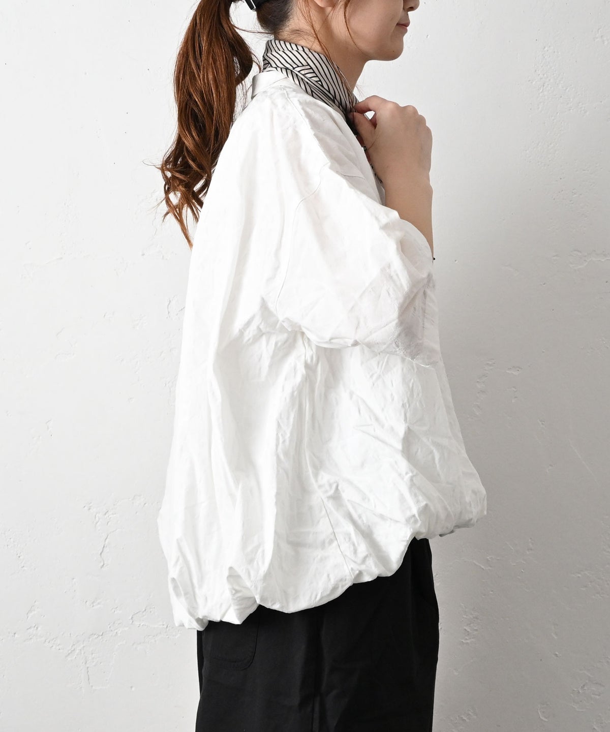 HEAVENLY｜Dot Jacquard Balloon Blouse [[2612072]][C]