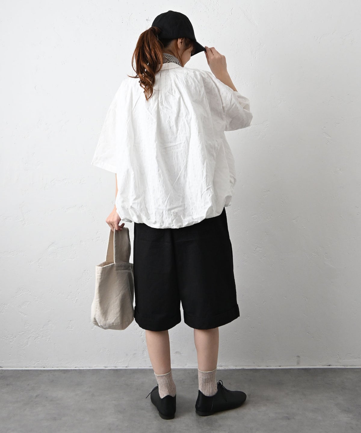 HEAVENLY｜Dot Jacquard Balloon Blouse [[2612072]][C]