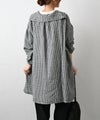 HEAVENLY｜Linen Rayon Sailorcollar Shirt Tunic [[2612052]][C]