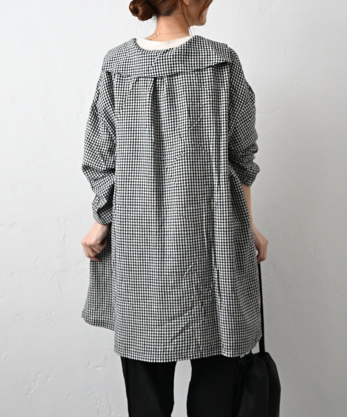 HEAVENLY｜Linen Rayon Sailorcollar Shirt Tunic [[2612052]][C]
