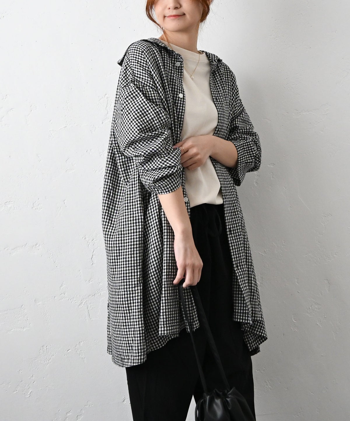 HEAVENLY｜Linen Rayon Sailorcollar Shirt Tunic [[2612052]][C]