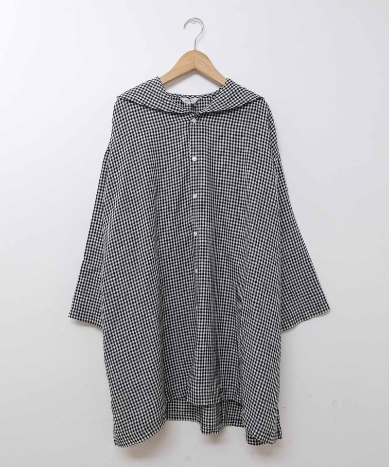HEAVENLY｜Linen Rayon Sailorcollar Shirt Tunic [[2612052]][C]