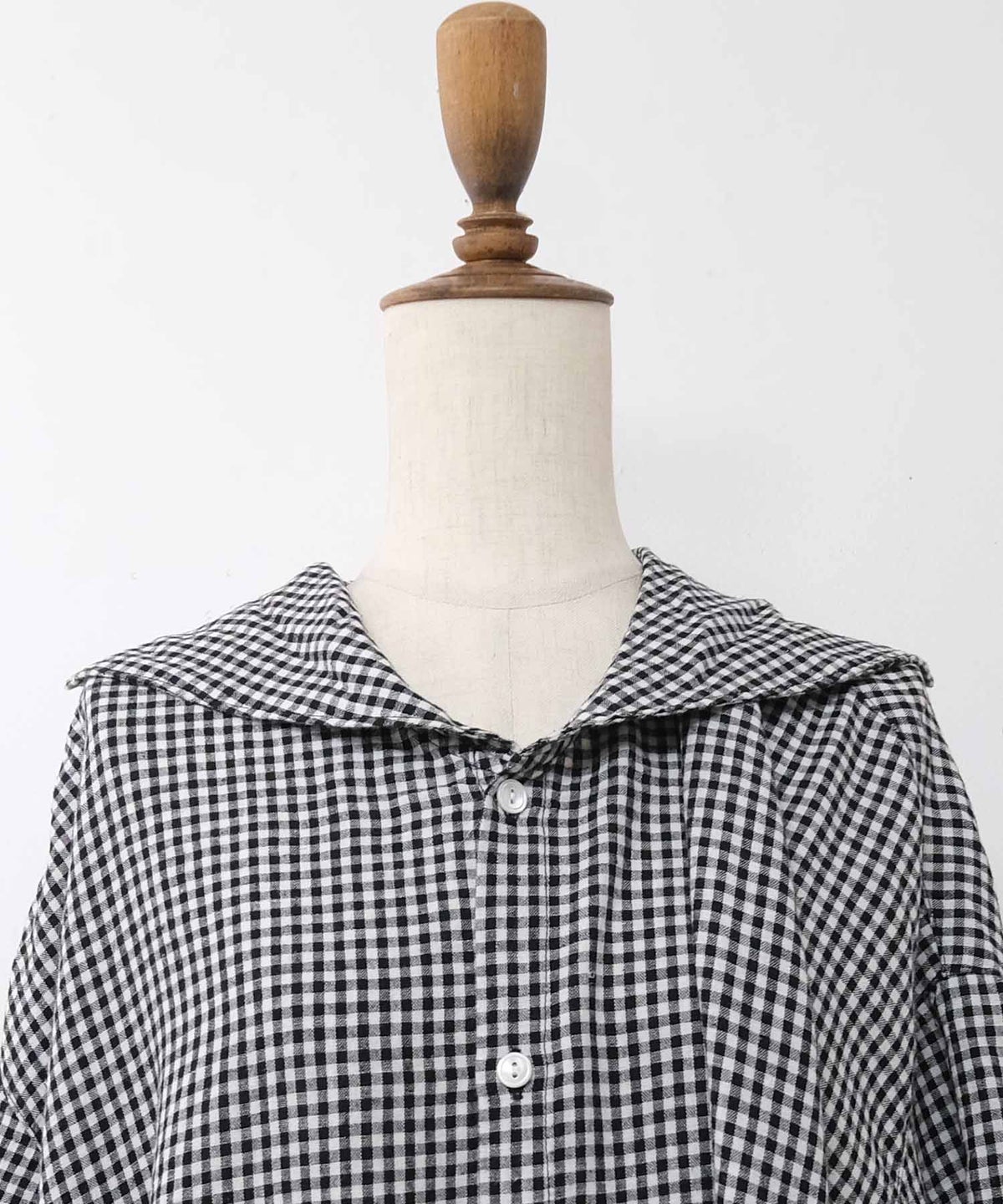 HEAVENLY｜Linen Rayon Sailorcollar Shirt Tunic [[2612052]][C]