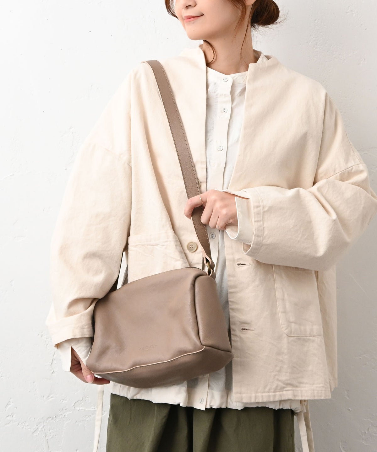 ONEPAIRED｜カウレザーボックスショルダーバッグ [[51112]][C]