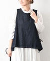 ista-ire｜綿麻サイドリボン2wayベスト [[3600-6000]][C]