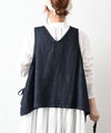 ista-ire｜綿麻サイドリボン2wayベスト [[3600-6000]][C]