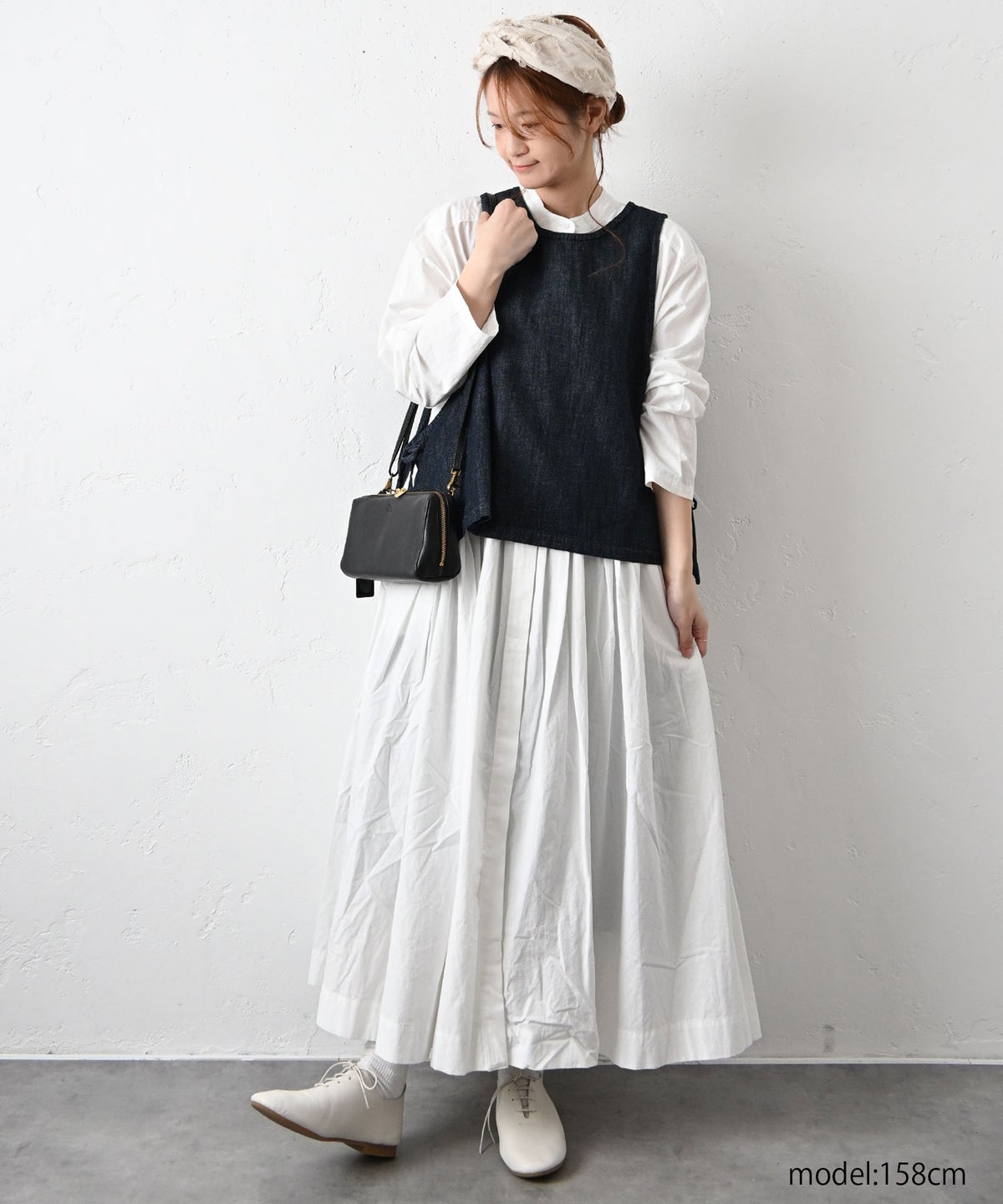 ista-ire｜綿麻サイドリボン2wayベスト [[3600-6000]][C]