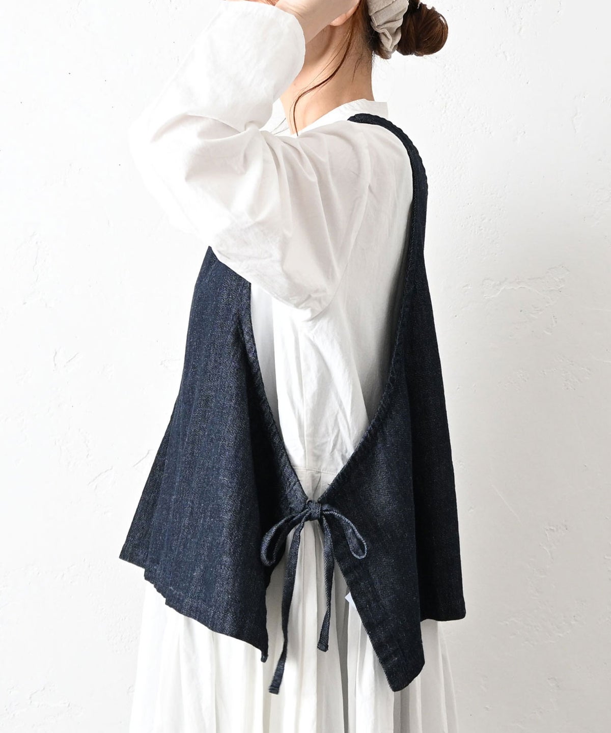 ista-ire｜綿麻サイドリボン2wayベスト [[3600-6000]][C]