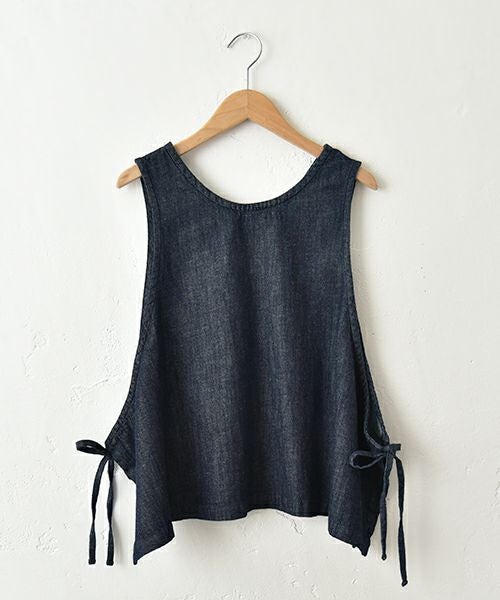 ista-ire｜綿麻サイドリボン2wayベスト [[3600-6000]][C]