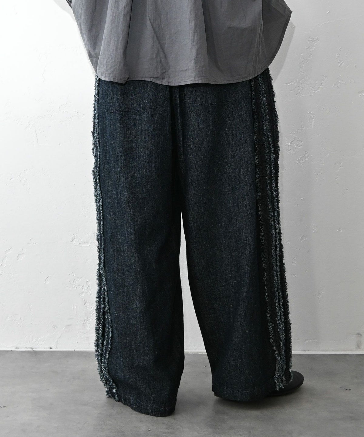 ista-ire｜綿麻サイドテープストレートパンツ [[7600-6020]][C]
