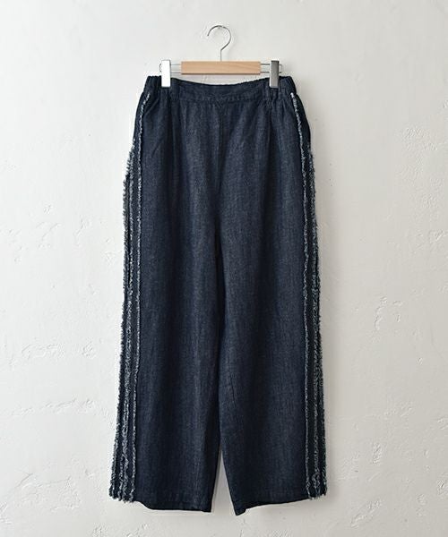 ista-ire｜綿麻サイドテープストレートパンツ [[7600-6020]][C]
