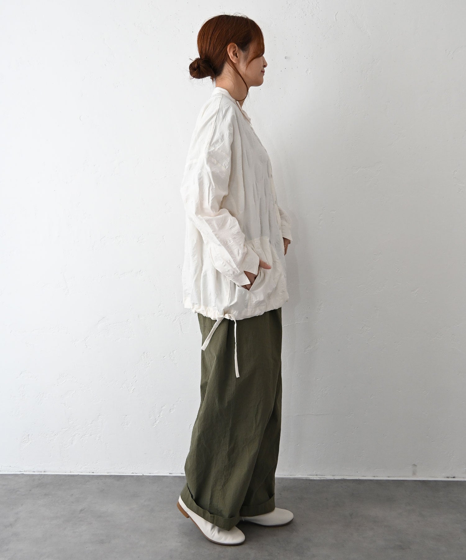 ista-ire｜裾ブラウジングブラウス [[4600-6270]][C] | ma28 ONLINE STORE