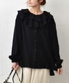 ista-ire｜ラッフルカラーブラウス [[4600-6350]][C]