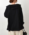 ista-ire｜ラッフルカラーブラウス [[4600-6350]][C]
