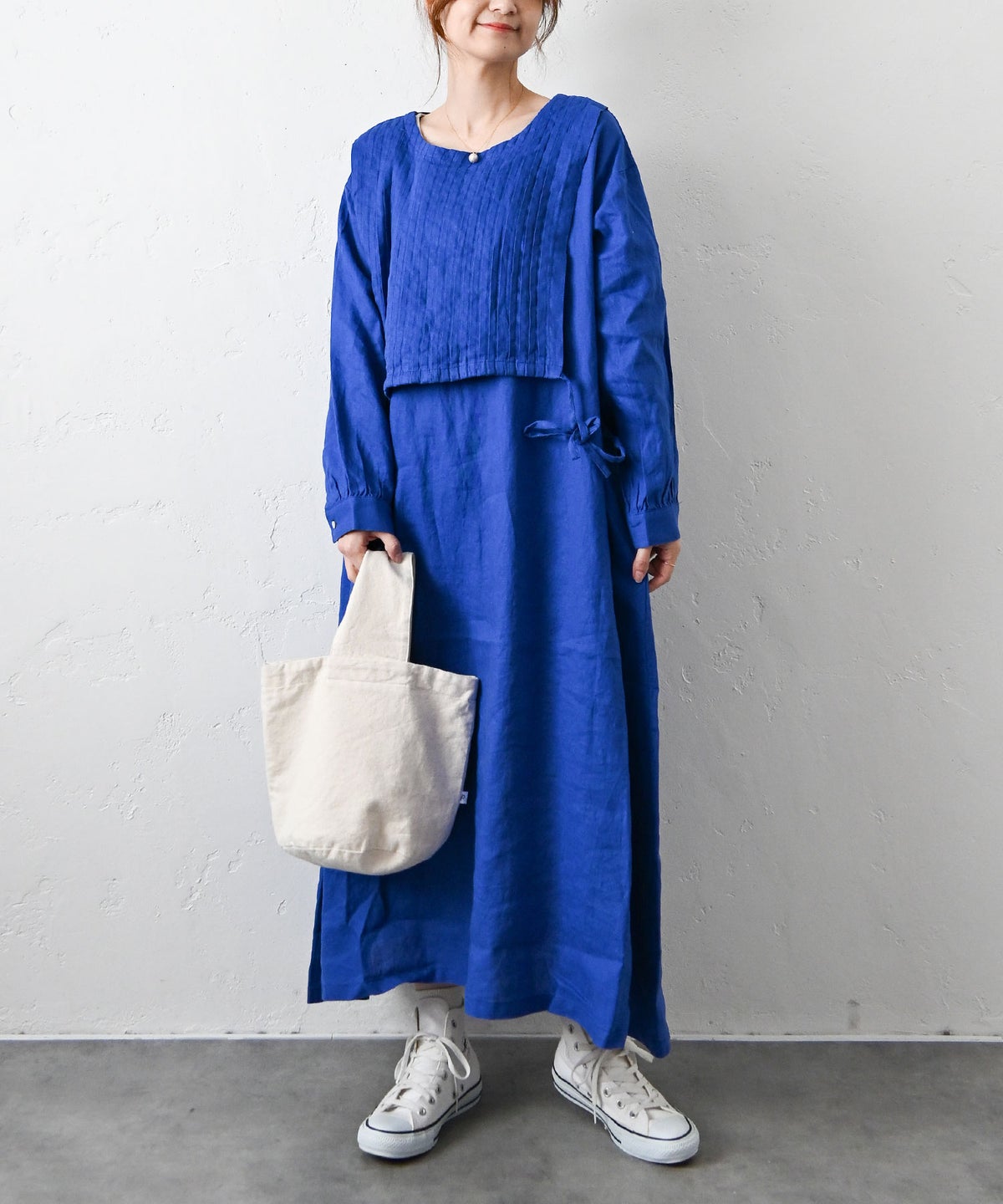 08Mab｜重ね風ピンタックワンピース [[CF-226HF1349]][C]