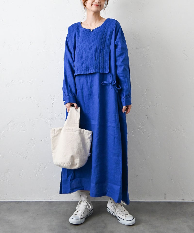 08Mab｜重ね風ピンタックワンピース [[CF-226HF1349]][C]