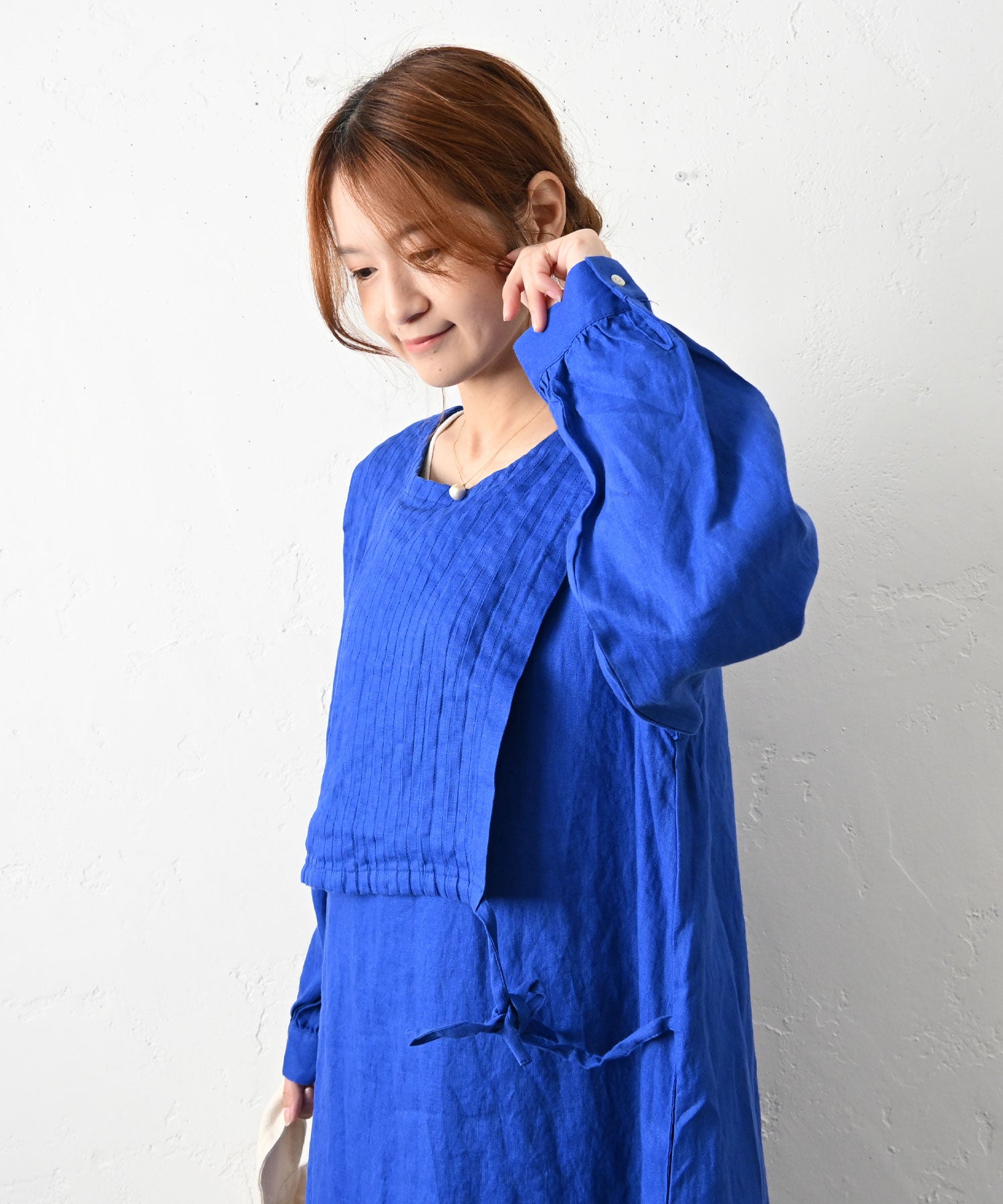 08Mab｜重ね風ピンタックワンピース [[CF-226HF1349]][C] | ma28