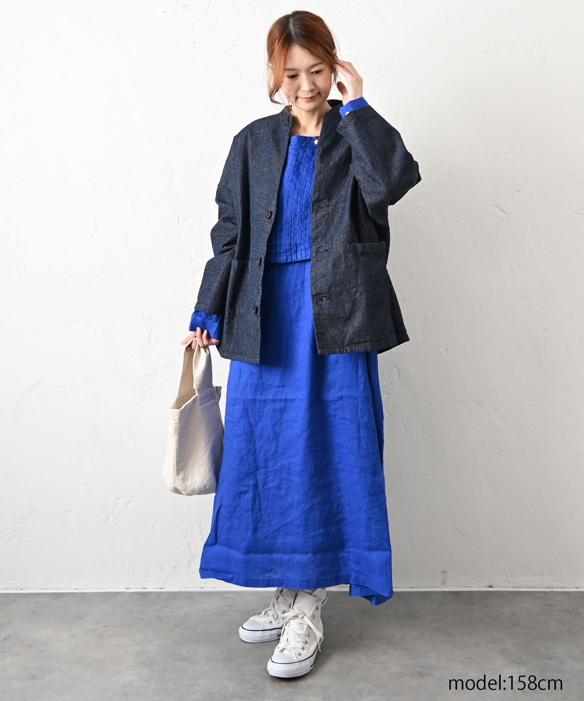 08Mab｜重ね風ピンタックワンピース [[CF-226HF1349]][C]