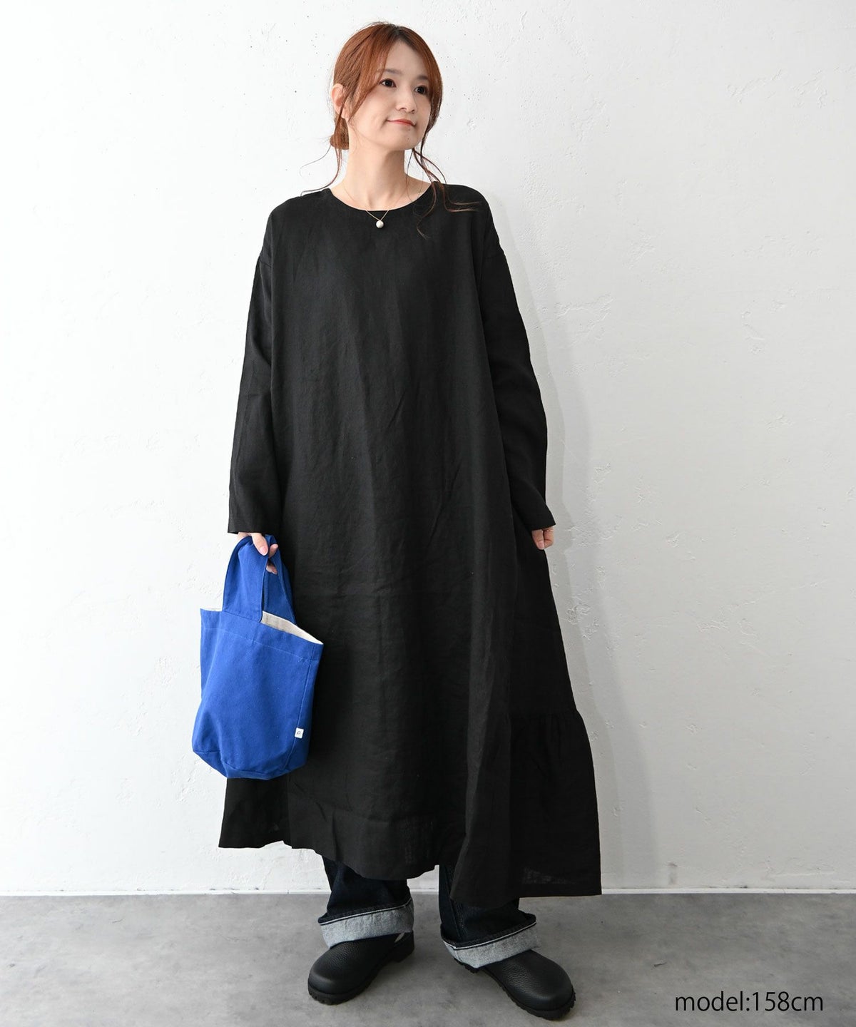 08Mab｜前後着裾ギャザー切替ワンピース [[CF-226HF1351]][C]