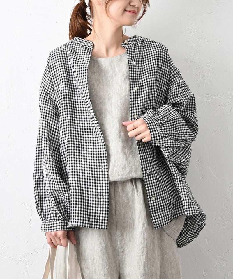 08Mab｜ドルマンスリーブギャザーブラウス [[CF-822F0561TJ]][C]