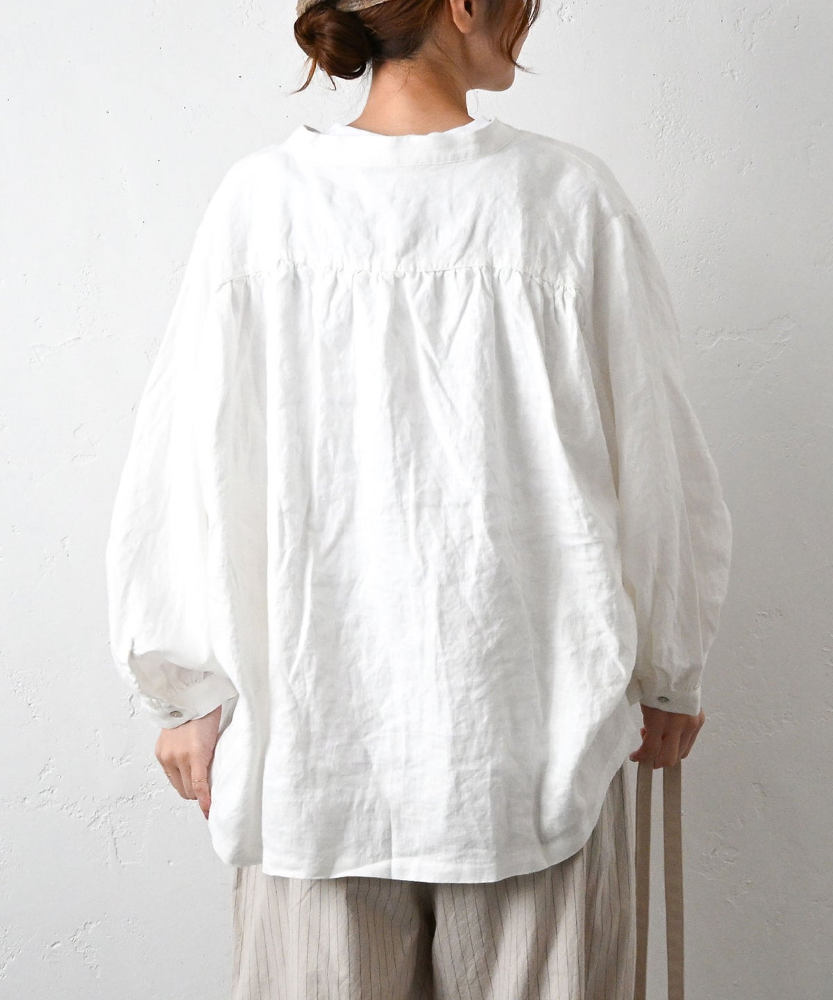 08Mab｜ドルマンスリーブギャザーブラウス [[CF-822F0561TJ]][C]