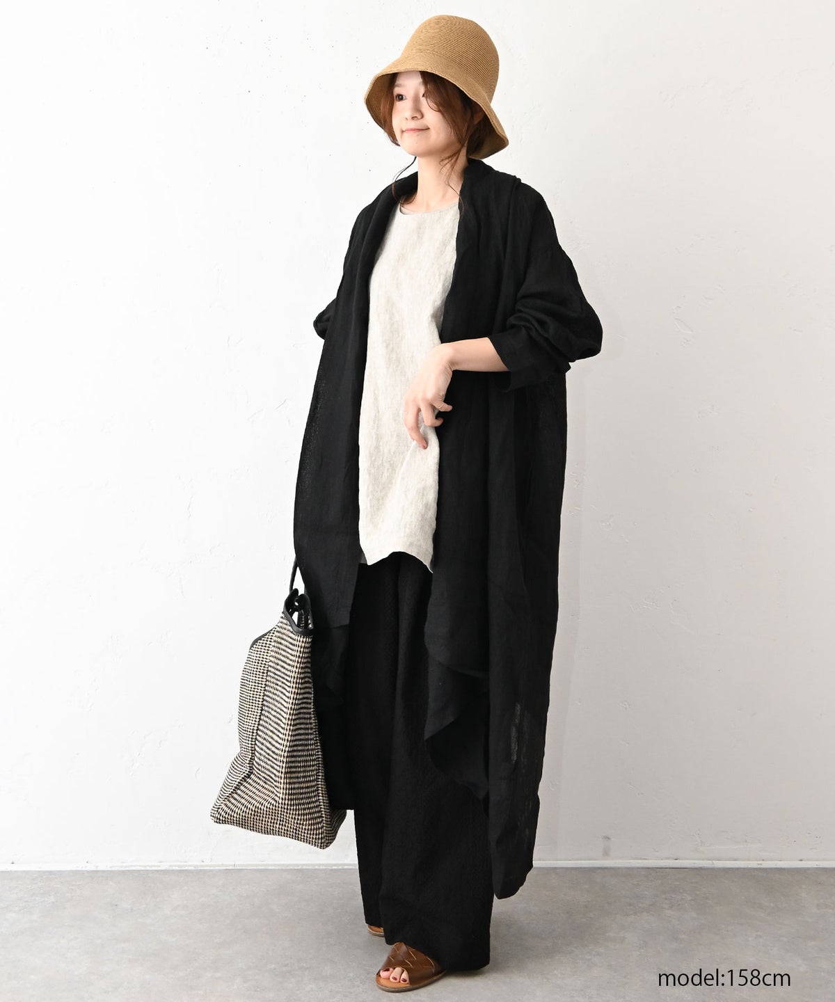 08Mab｜9番手リネン前後着ノースリーブプルオーバー [[CF-226MA08098]][C]