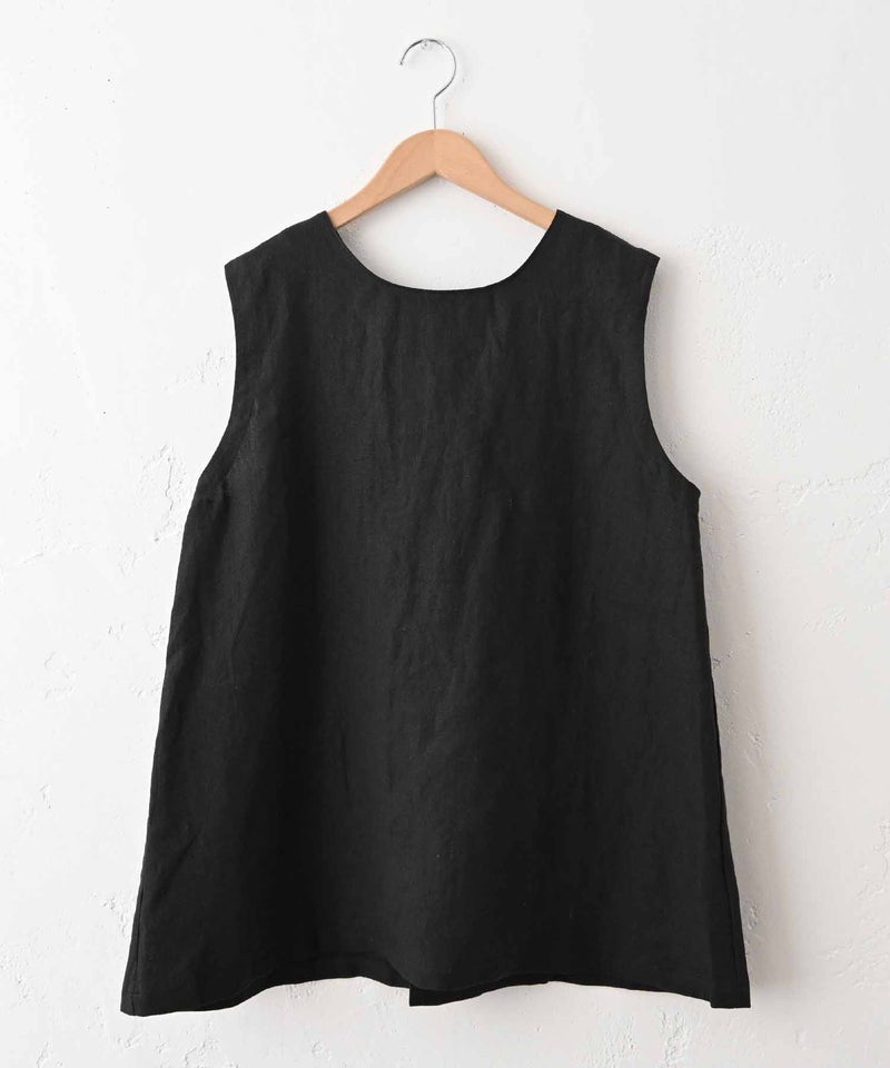 08Mab｜9番手リネン前後着ノースリーブプルオーバー [[CF-226MA08098]][C]