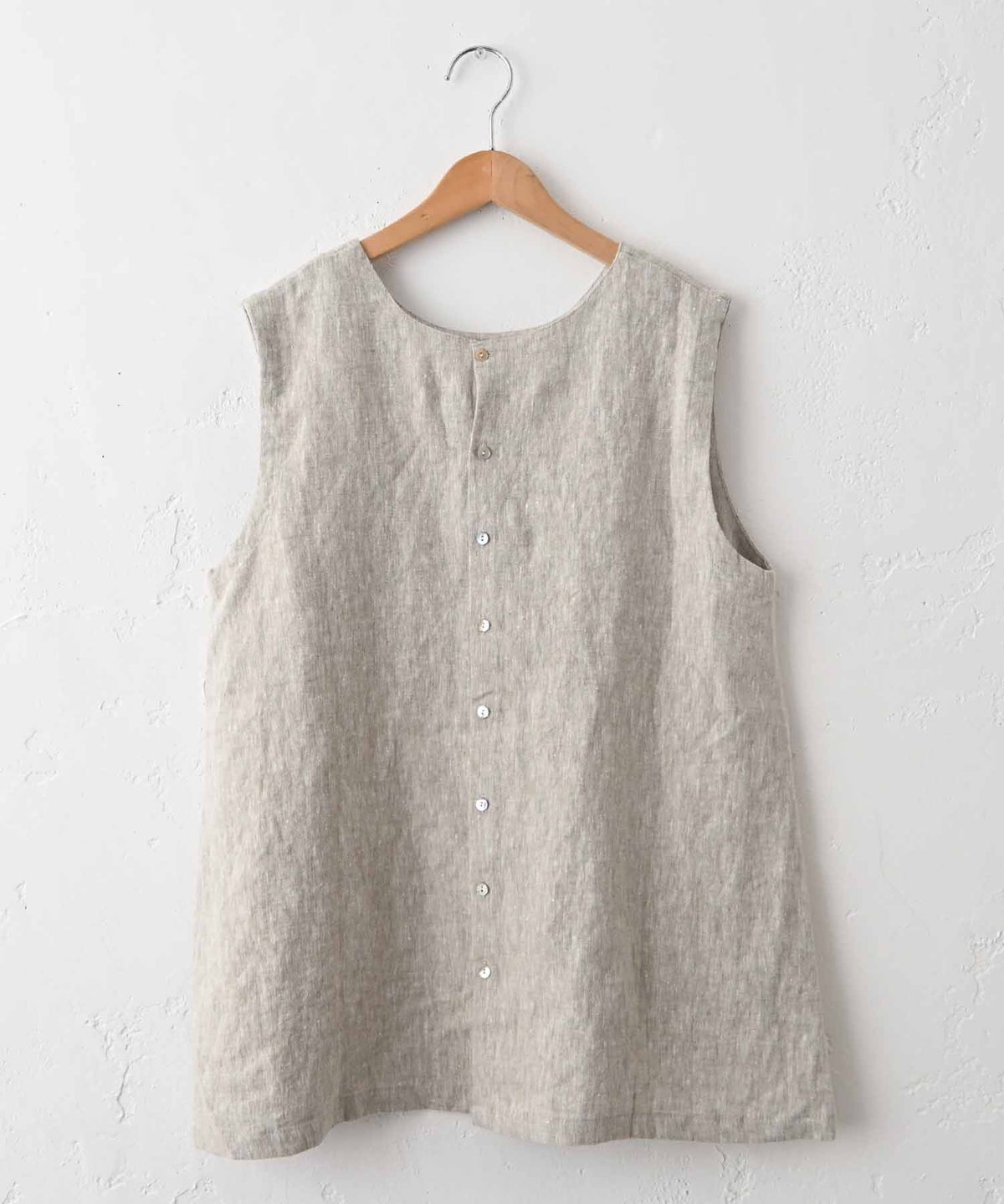 08Mab｜9番手リネン前後着ノースリーブプルオーバー [[CF-226MA08098]][C]