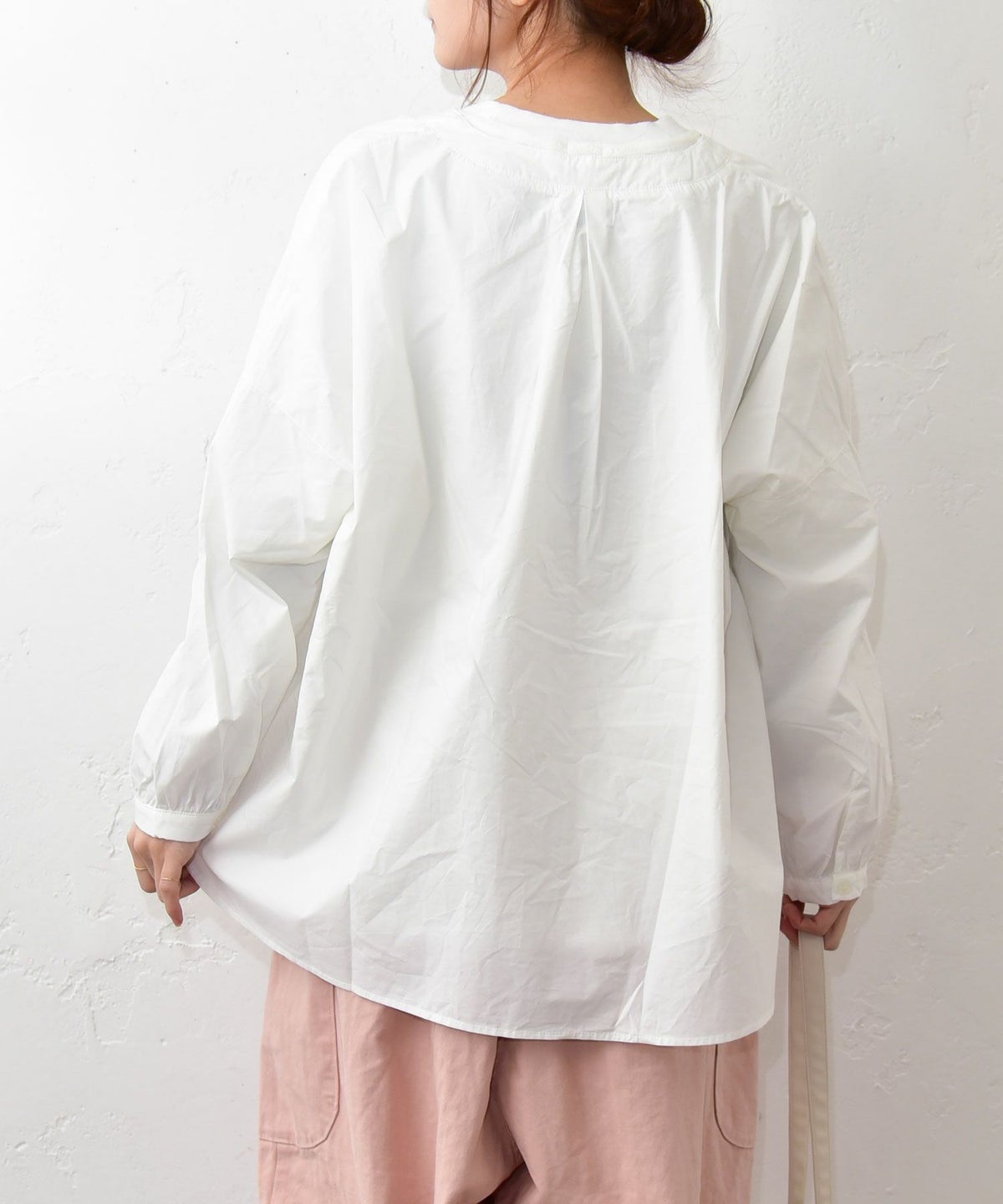 hagumu｜ノーカラーシャツジャケット [[19260141]][C]