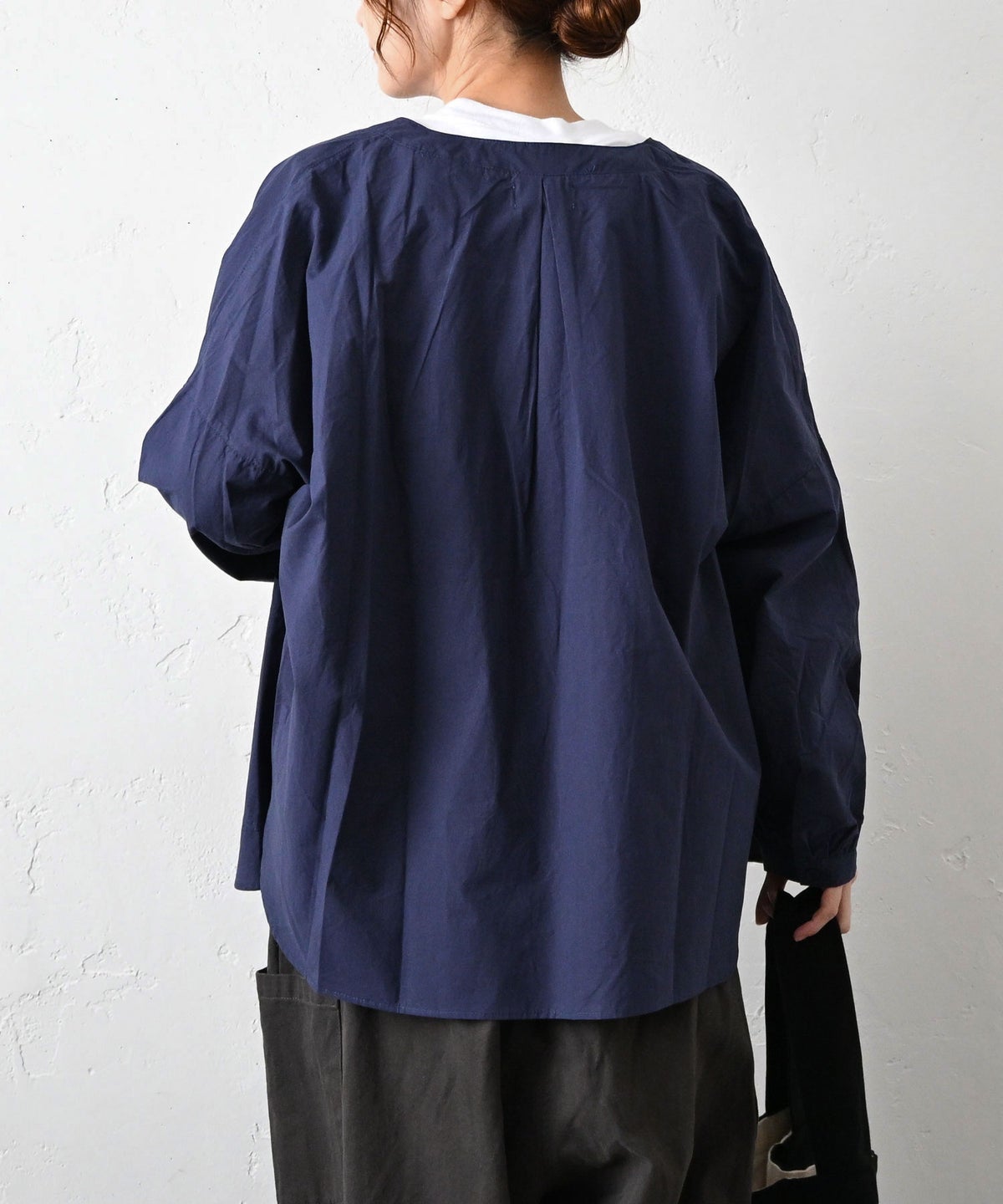 hagumu｜ノーカラーシャツジャケット [[19260141]][C]