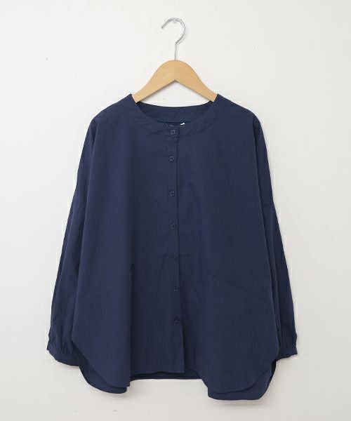  hagumu｜ノーカラーシャツジャケット [[19260141]][C]