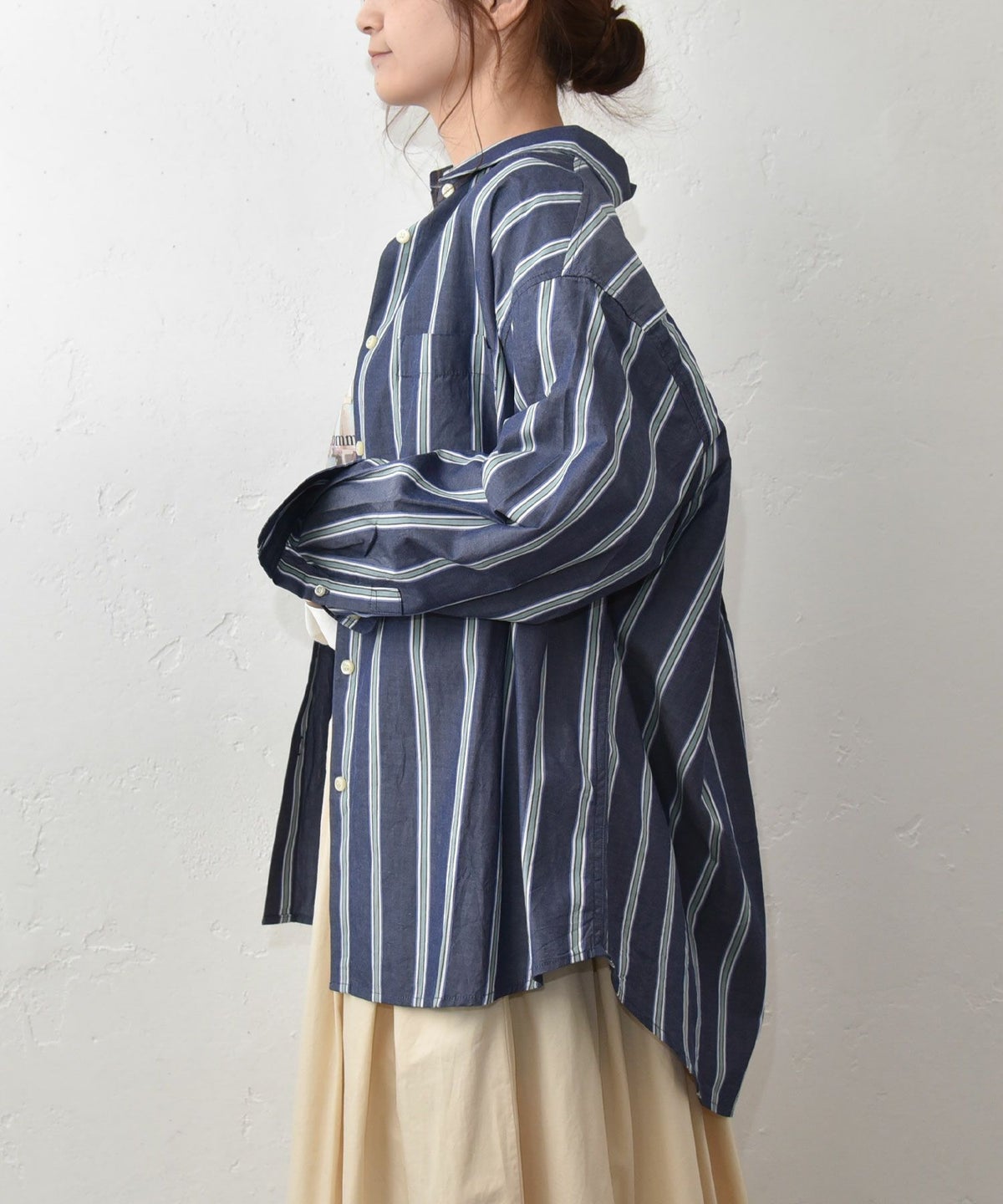 ichi｜ブロードストライプシャツ [[251019]][C]