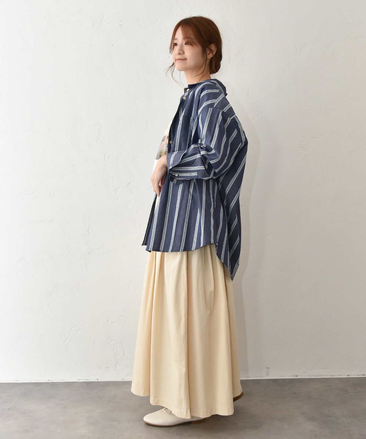 ichi｜ブロードストライプシャツ [[251019]][C]