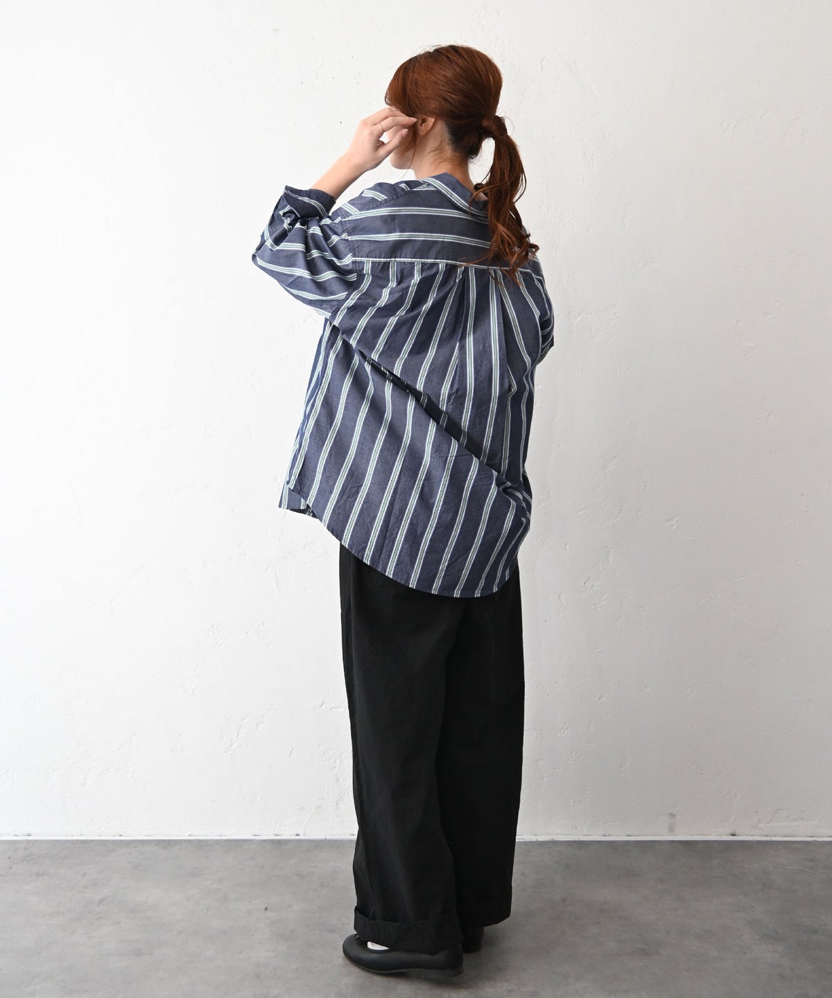 ichi｜ブロードストライプシャツ [[251019]][C]