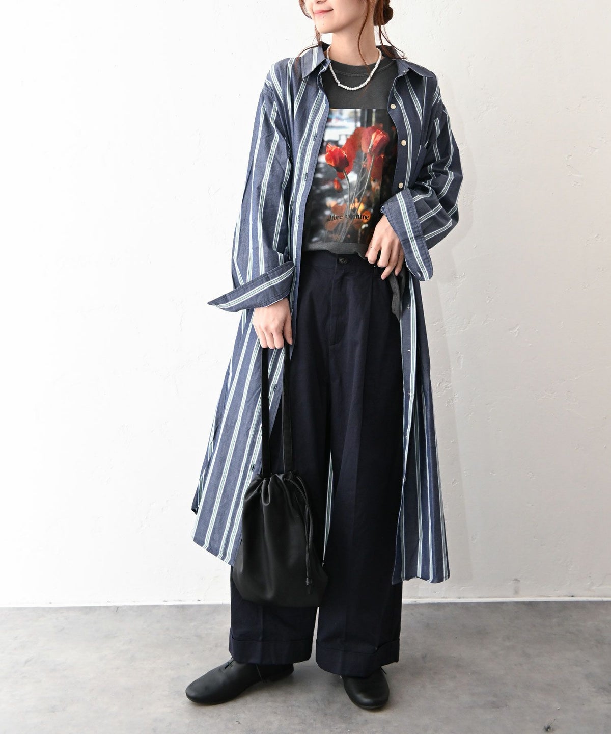 ichi｜ブロードストライプワンピース [[251020]][C]