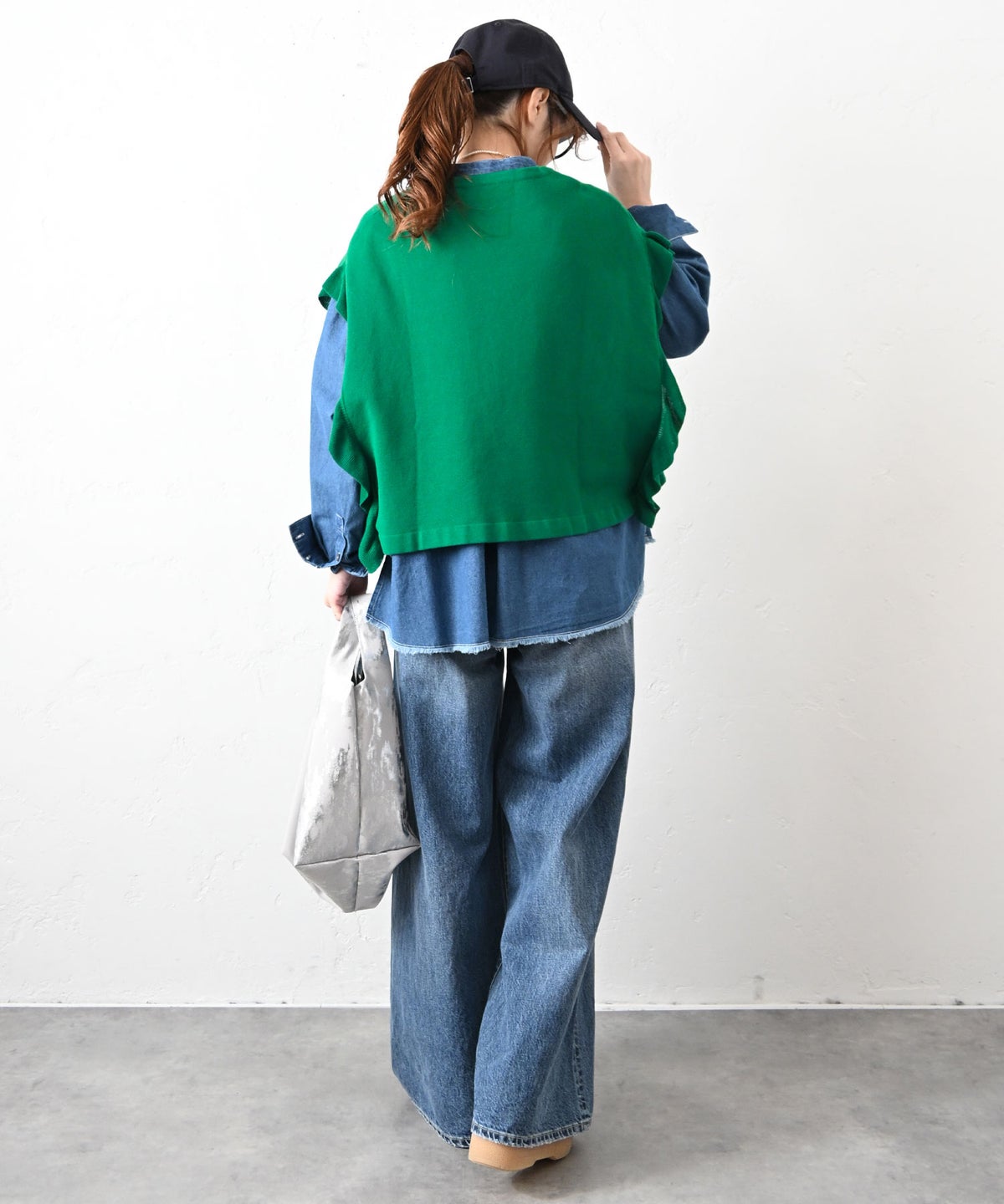 HUMS｜袖フリルニット [[HU-BE-05]][C]