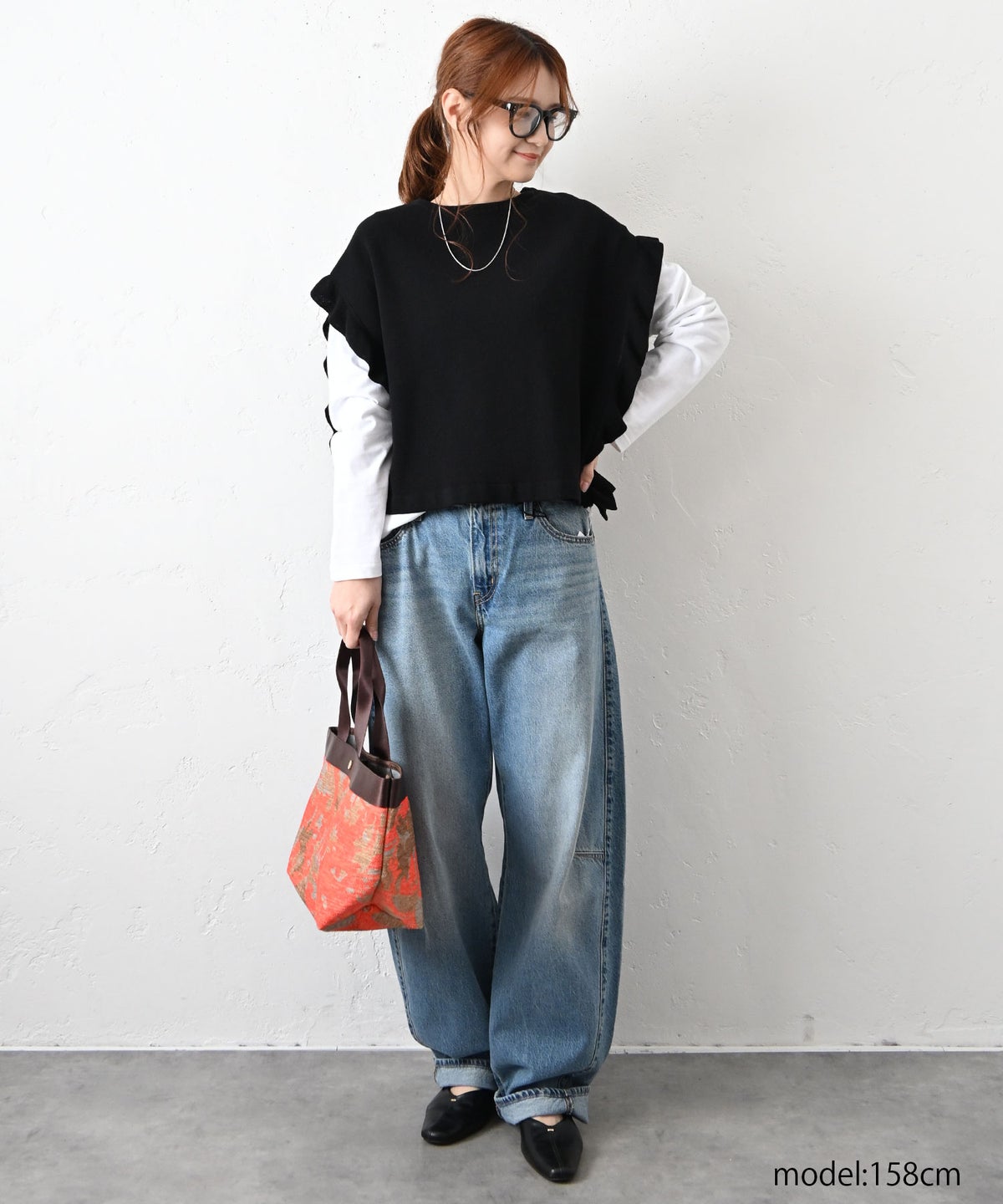 HUMS｜袖フリルニット [[HU-BE-05]][C]