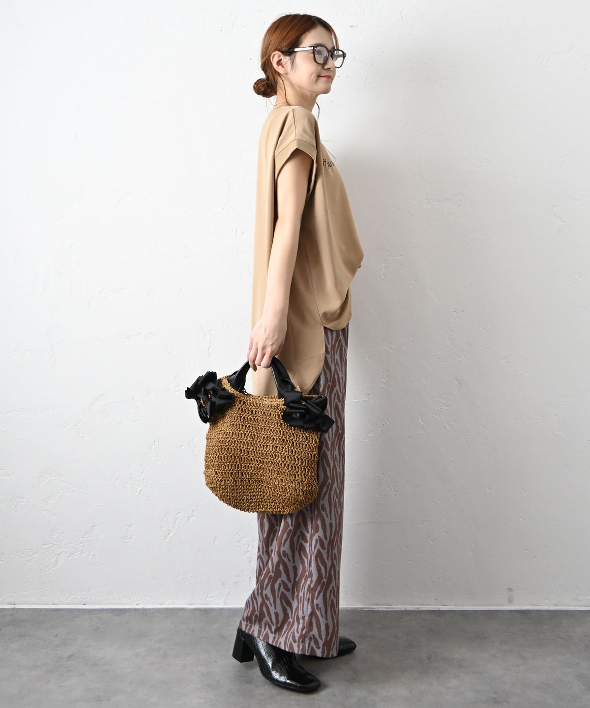 HUMS｜ロゴフレンチカットソー [[C-5105]][C]