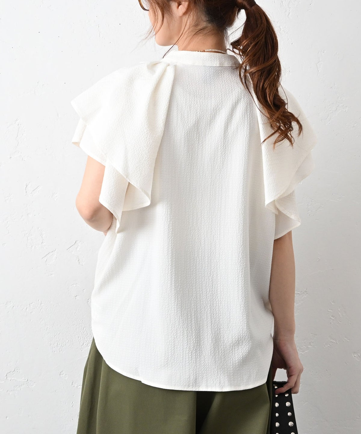 malla｜袖フリルシャツ [[mo61FB261]][C]