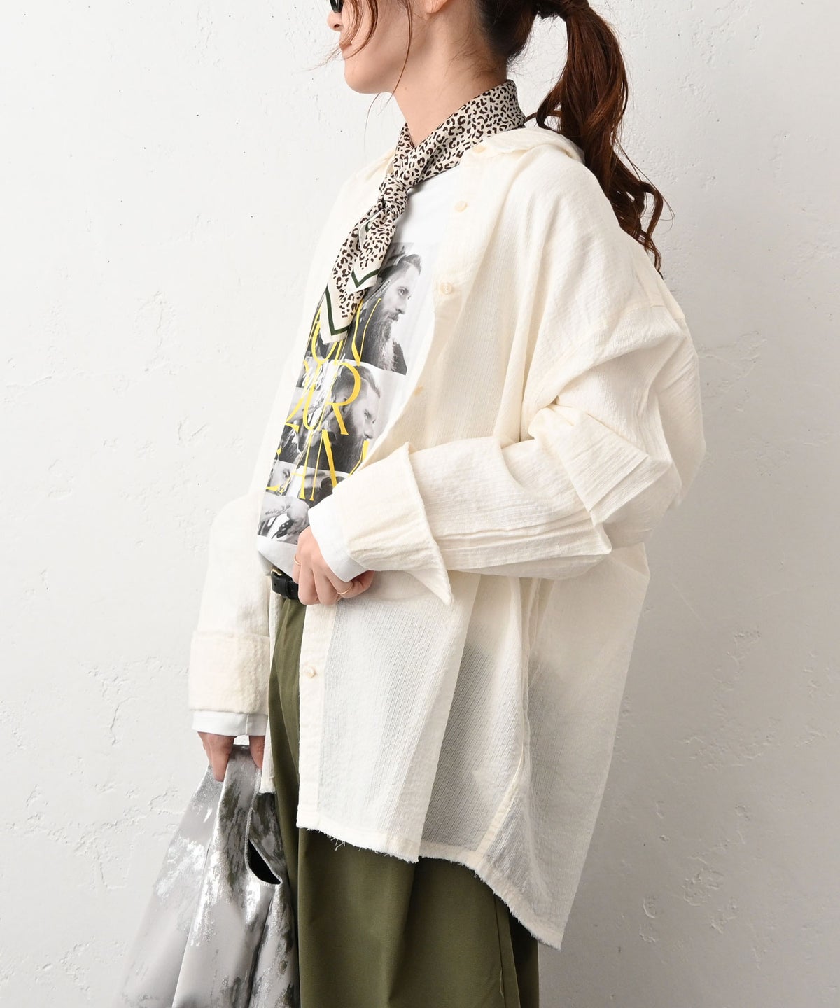 HUMS｜カットオフシャツ [[WLH5198]][C]